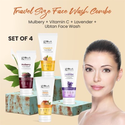 Globus Naturals Face Care Combo- Mulberry , Vitamin C , Lavender , Ubtan Face Wash(300 g)