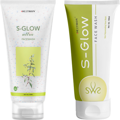 DEXTRON S-Glow Ultra & S-Glow  Combo – Deep Cleansing & Glow Boosting – 200ml Face Wash(200 ml)