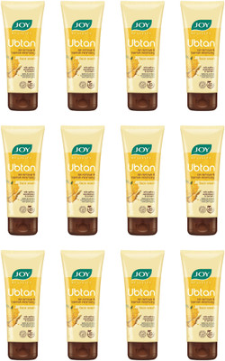 Grivin Joy Ubtan Tan Removal & Blemish minimizing (Pack of 12 X 15 ML) Men & Women All Skin Types Face Wash(180 ml)