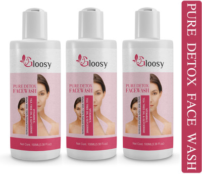 Gloosy Pure Detox Anti-Pollution Purity With Activated Charcoal | Men & Women All Skin Types Face Wash(300 ml)