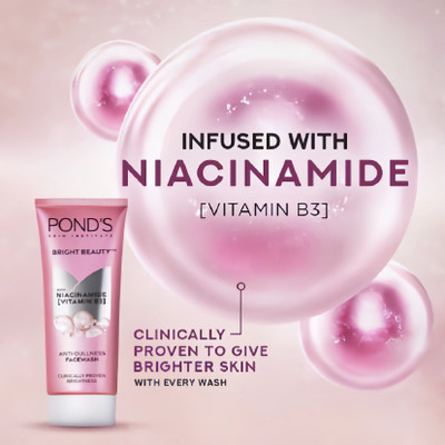 POND's Anti-Dullness Brightness Skin Glow  50g + BB+Light Make Up Face Cream 9g Face Wash(59 g)
