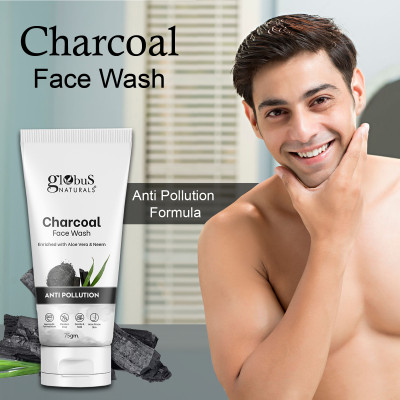 MegaValue Anti Pollution Charcoal Men Oily Skin Face Wash(75 g)