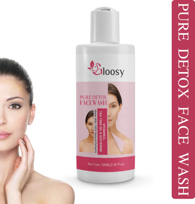 GLOOSY Pure Detox Anti-Pollution Purity With Activated Charcoal Men & Women All Skin Types Face Wash(100 ml)