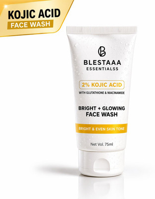 blestaaa essentialss Kojic Acid Bright Even Tone with Niacinamide and Glutathione Men All Skin Types Face Wash(75 ml)