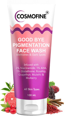 cosmofine Good Bye Pigmentation Facewash Reduces Pigmentation, Dark Spots, Acne & Pimples Face Wash(100 ml)