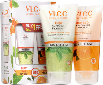 VLCC Tulsi Acne Clear with FREE Orange Cleansing  Face Wash(300 ml)