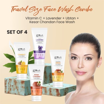 Globus Naturals Face Care Combo- Vitamin C, Lavender, Ubtan, Kesar Chandan Face Wash(300 g)