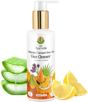 HIM AYURVEDA VITAMIN C TURMERIC FACE WASH- WITH LEMON, HONEY, PAPAYA, TURMERIC, ALOE VERA AND KASHMIRI SAFFRON-200ML Face Wash(200 ml)