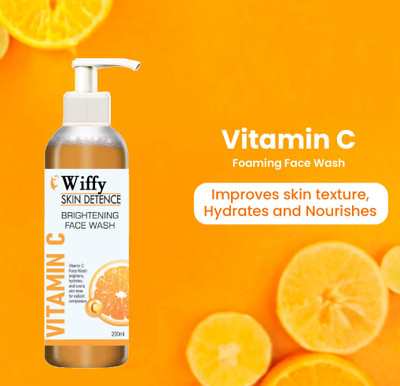 Wiffy Vitamin-C Gel Facewash for Removing Impurities ,Suitable for All Skin Face Wash(200 ml)