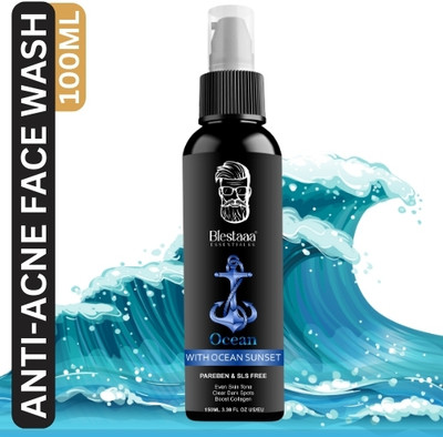 blestaaa essentialss Ocean for Men | Fight Acne & Pimples Men & Women All Skin Types Face Wash(100 ml)