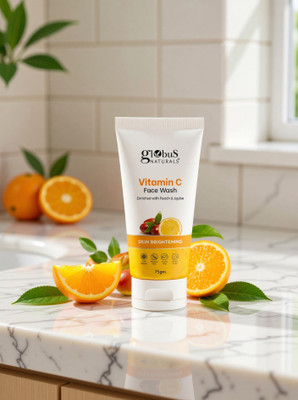 Globus Naturals Skin Brightening Vitamin C Enriched with Peach & Jujube Men & Women All Skin Types Face Wash(75 g)
