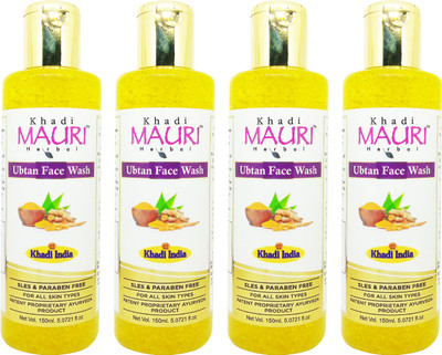 Khadi Mauri Ubtan  - Pack Of 4 Face Wash(840 ml)