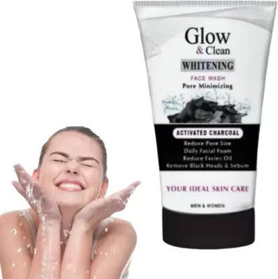 Elecsera Bright Glow & Clean Whitening Charcoal Brightens Skin Tone Face Wash(100 g)