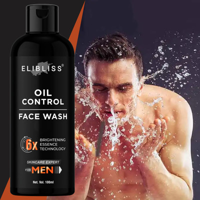 ELIBLISS Oil & Acne Control - Removes Blackheads and Pimples Men Men All Skin Types Face Wash(100 ml)