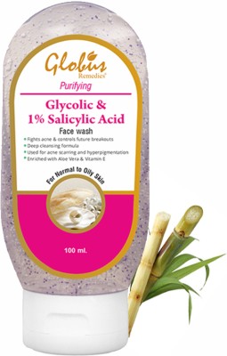 Globus Glycolic Acid and Salicylic Acid  Face Wash(100 ml)