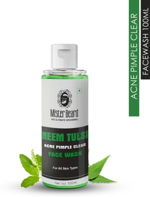 Mister Beard Neem - Acne Pimple Clear Facewash - Anti Acne, Oil Control - Men All Skin Types Face Wash(100 ml)