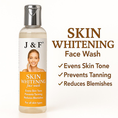 J & F Skin Whitening Face wash Evens Skin tone Men & Women All Skin Types Face Wash(100 ml)