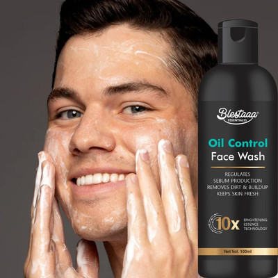 blestaaa essentialss OIL CONTROAL Anti Pollution with Charcoal | Vitamin C | Men & Women All Skin Types Face Wash(100 ml)