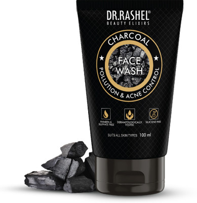DR.RASHEL CHARCOAL FACE WASH FOR MEN THAT CONTROLS POLLUTION & ACNE PARABEN FREE Face Wash(100 ml)