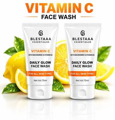 blestaaa essentialss Vitamin C Glow & Nourish With Niacinamide & Vitamin E | Bright Skin | Face Wash(150 ml)