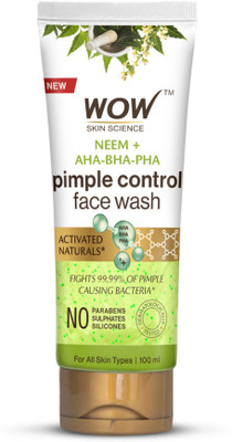 WOW SKIN SCIENCE Neem | Purifies Skin | Unclogs Pores | Fights Acne | Calms Skin Face Wash(100 ml)