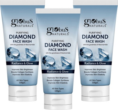 Globus Naturals Revival Diamond  For Boosting Shine & Fighting Signs Of Aging Face Wash(300 g)