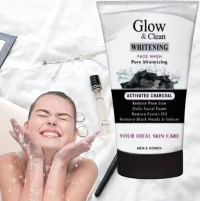 Elecsera Glow & Clean Whitening with Charcoal Boost for Brighter Skin Face Wash(100 g)