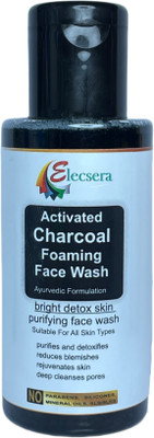 Elecsera Charcoal Foaming  for Pollution & Oil Control with Activated Charcoal Face Wash(100 ml)