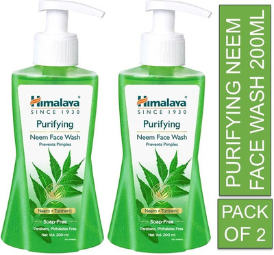 HIMALAYA Purifying Neem 200ml Pack Of 2 Face Wash(400 ml)