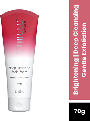 ETHIGLO Skin Lightening  with Kojic Acid, Niacinamide & Vitamin C Face Wash(70 ml)