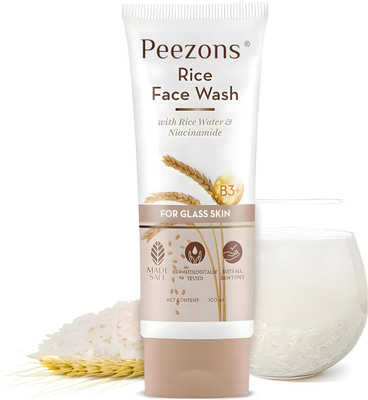 Peezons Whitening With Rice Extract & Aloe For Softness Men & Women All Skin Types Face Wash(75 ml)