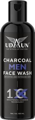 Udaun Charcoal Purifying Glowing Skin Men All Skin Types Face Wash(100 ml)