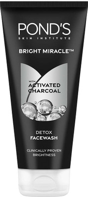 POND's Bright Miracle Detox Facewash with Power of Activated Charcoal 150grm Face Wash(150 g)