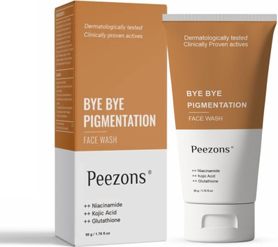 Peezons Bye Bye Pigmentation Cream for Pigmentation and Blemishes removal Men & Women All Skin Types Face Wash(50 ml)