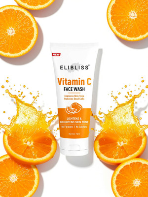 ELIBLISS Vitamin C Gel for Deep Cleansing - No Parabens, Sulphate, Silicones Men & Women Dry Skin Face Wash(75 ml)
