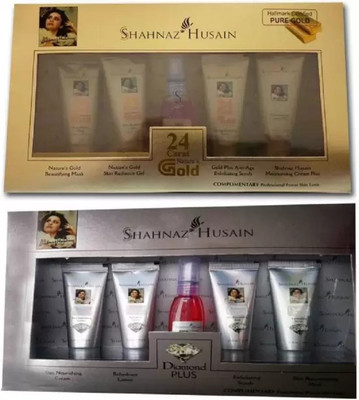 Shahnaz Husain gold + diamond facial kit- Combo Pack(2 x 27.5 ml)