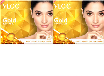 VLCC Gold Facial Kit For Luminous & Radiant Complexion (Pack of 2)(2 x 60 g)