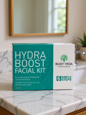 BODY VEDA Hydra Boost 6 Steps Facial Kit For Multi-Level Skin Hydration And Rejuvenation(55 g)