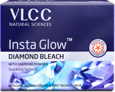VLCC Insta Glow Diamond Bleach|Diamond Powder Bleach| Sparkling Fairness(402 g)
