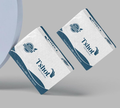 Tshot M Fold Tissue Paper (2 Ply) For Home And Office Use,Large Size Tissue Pack Of 2 White Paper Napkins(2 Sheets)