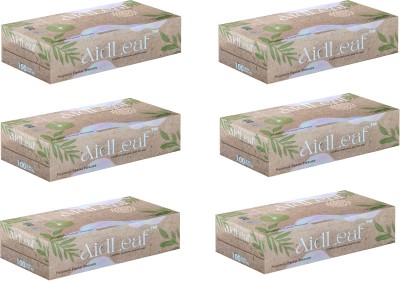 AidLeaf Tissue Paper floral Brown Box(600 Tissues)