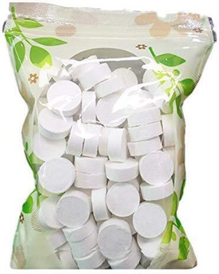 Glamezone Magic Tablets Coin Tissue Mini Compressed Cotton Towel, Multi-Purpose Wipes(100 Tissues)