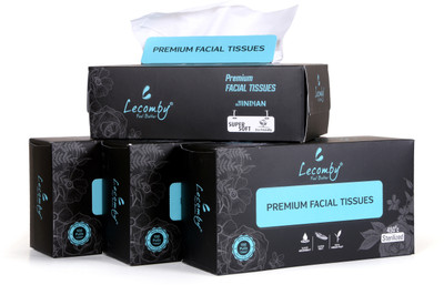 lecomby facial tissue box 4(400 Tissues)