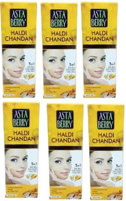 Astaberry Herbal Haldi Chandan Fairness Cream 50 GM Pack of 6(300 g)