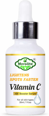 Meralite Light Complete Vitamin C Booster Serum 30 ml - Spotless, Bright Skin | Light Texture Formula & Non-Oily Face Serum(30 ml)