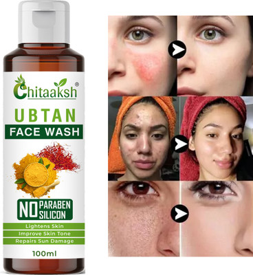 CHITAAKSH Ubtan with Turmeric & Saffron for Tan Removal – 100ml (Pack of 1) Men & Women All Skin Types Face Wash(100 ml)