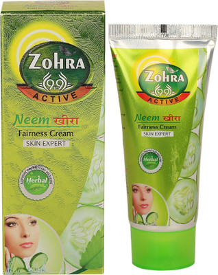 Zohra Neem Khira Fairness Cream (60g) Pack of 3(180 ml)