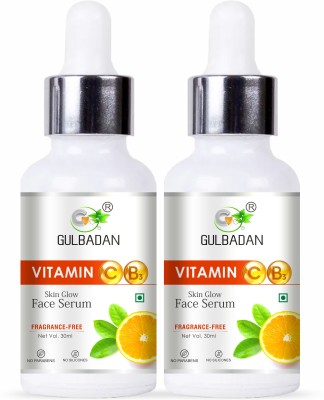 GULBADAN Vitamin C Face Serum - Skin Brightening, Anti-Aging - Set of 2(60 ml)