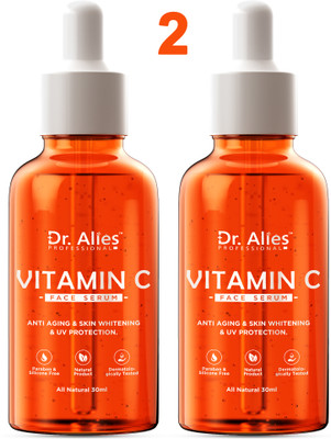 Dr. Alies Professional vitamin C Facial serum- For Anti Aging & Smoothening & Brightening Face (pack of 2)(60 ml)