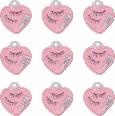 ShopCircuit False eyelash [pack of 8] waterproof & reusable(Pack of 9)